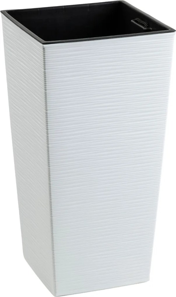 Plastový květináč Porto Riflo 57x29,5x29,5 cm bílý