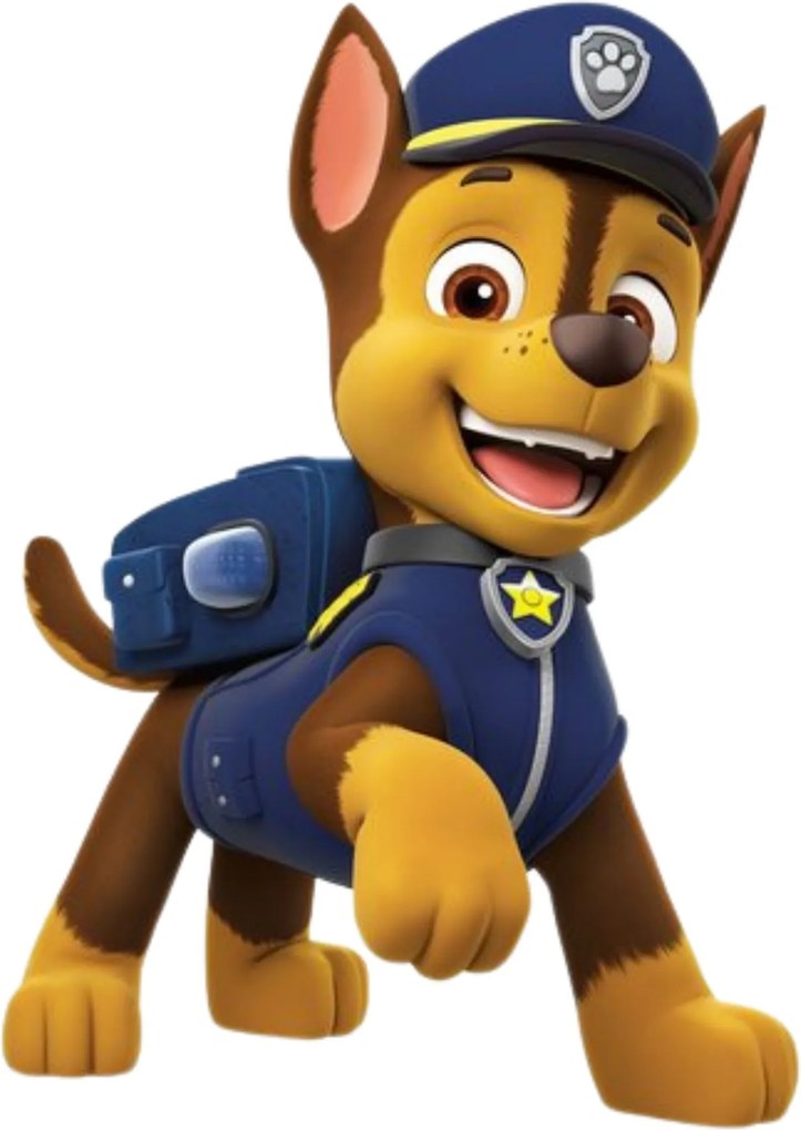 11 nálepiek 10x10cm • Paw Patrol - textilná nálepka na stenu