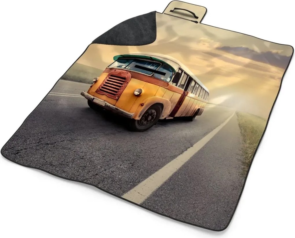 Sablio Plážová deka Autobus veterán: 200x140 cm