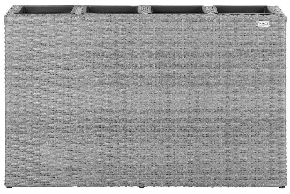 InternetovaZahrada - Kvetináč 95x27x60cm sivý - 4 nádoby