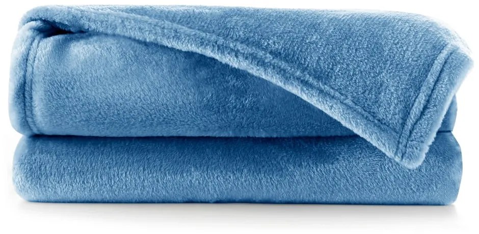 Tmavomodrá deka z mikrovlákna DecoKing Mic, 160 x 210 cm