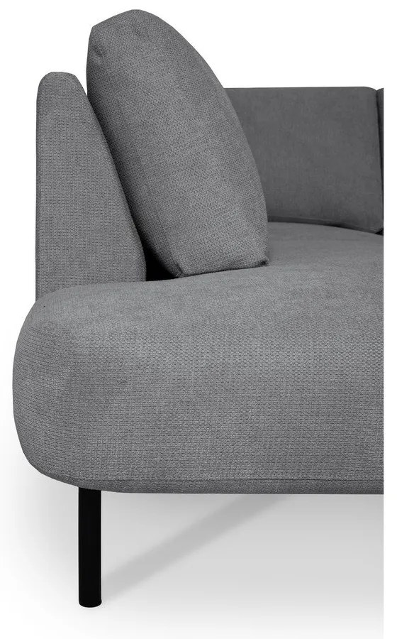 Tmavosivá rohová pohovka (ľavý roh/do "U") Hero – Scandic