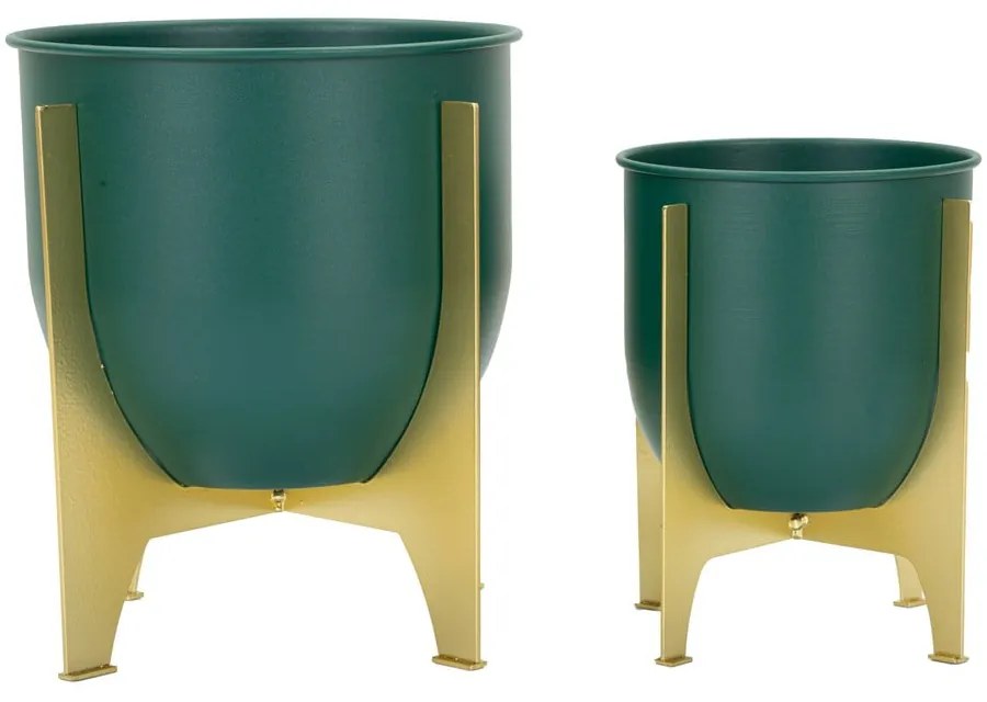 Kovové obaly na kvetináče v súprave 2 ks ø 24 cm Grent Shet – Mauro Ferretti