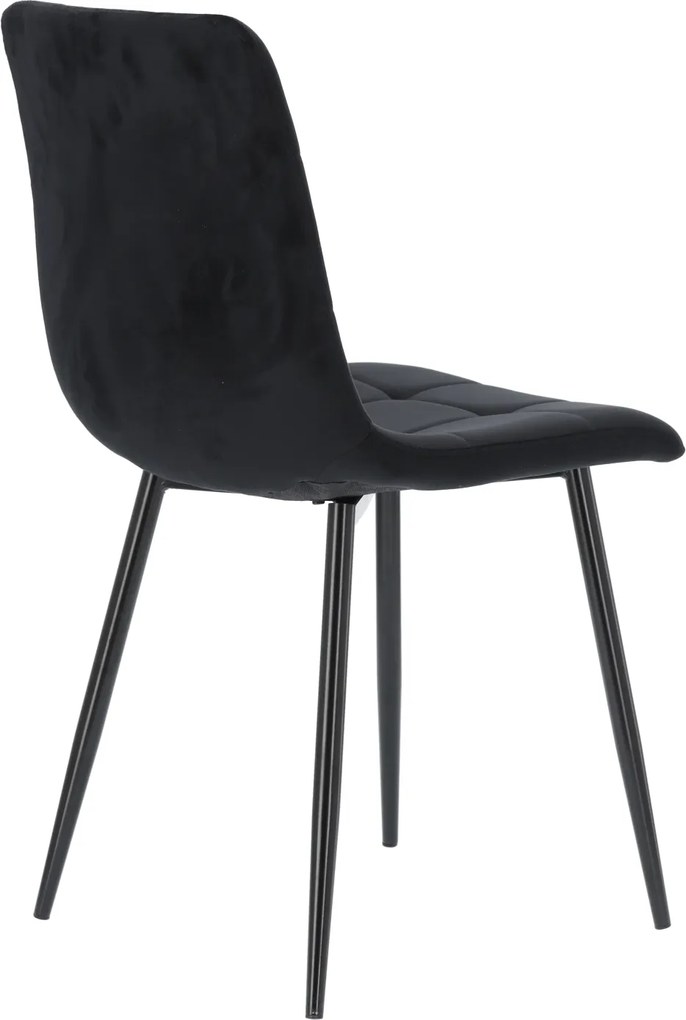 GARDEN LINE Moderná prešívaná zamatová stolička Farba: bežová