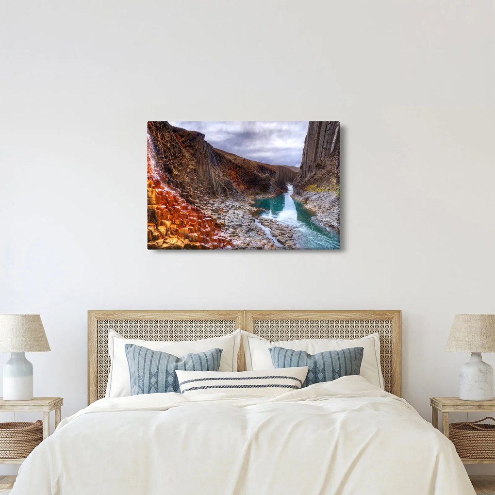 Obraz - kaňon Studlagil (90x60 cm)
