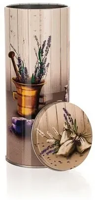 Banquet Lavender plechová dóza okrúhla
