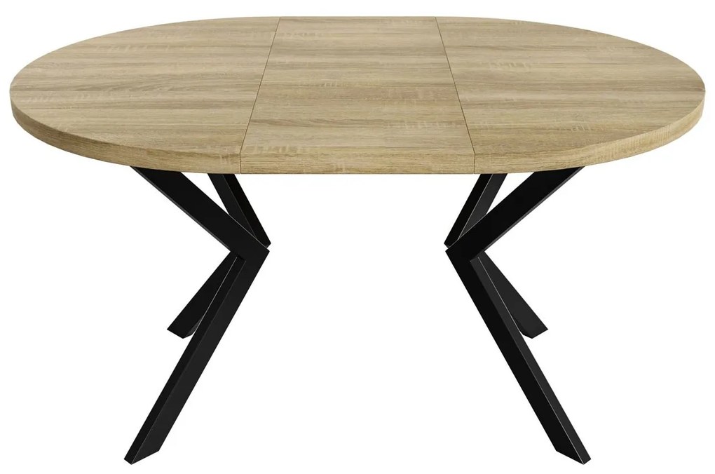 Okrúhly rozkladací jedálensky stôl MARION 100 - 176 cm dub sonoma