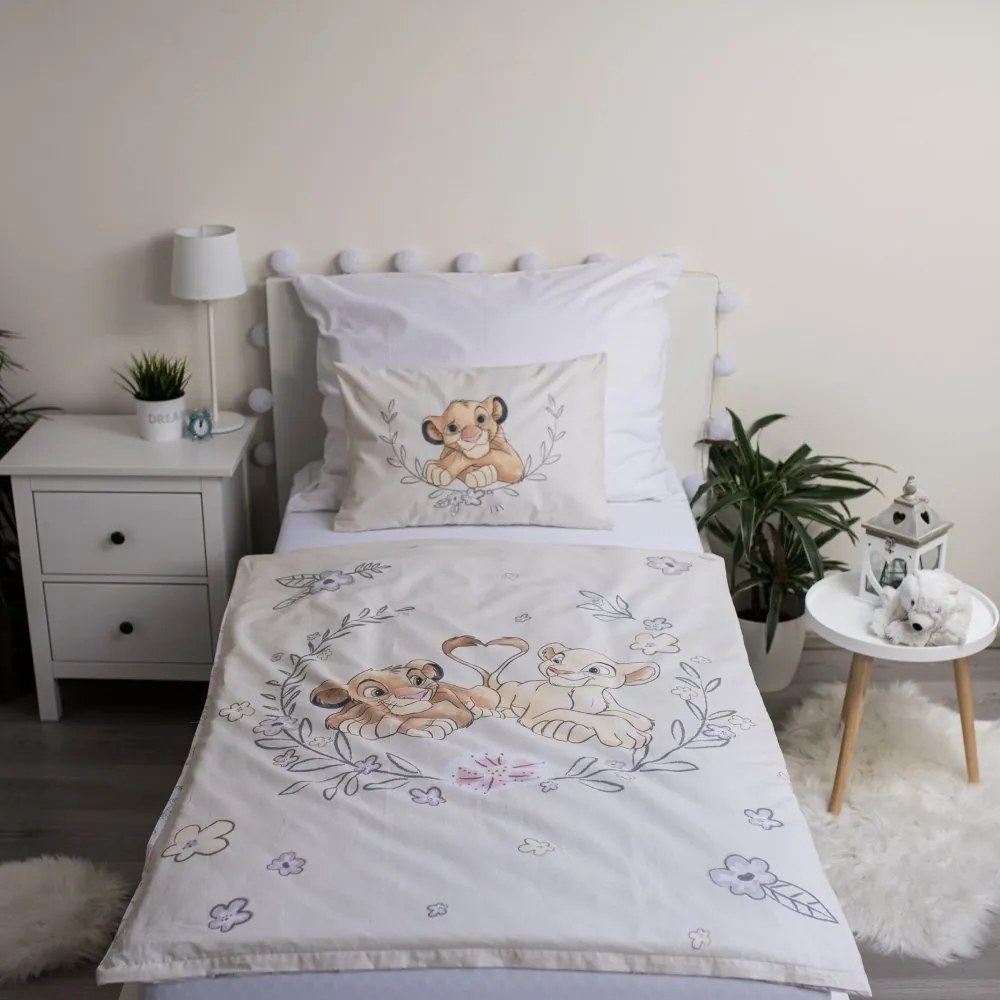 Jerry Fabrics Obliečka do postieľky Leví kráľ 03 baby 100x135/40x60 cm