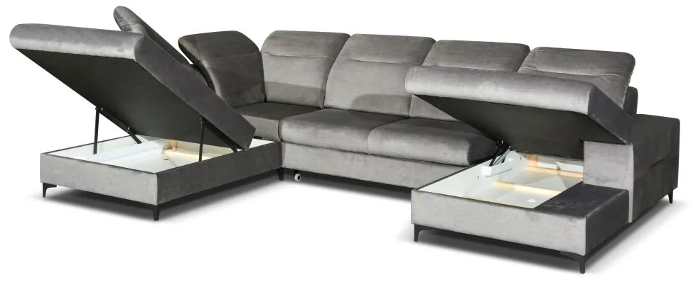 ROHOVÁ SEDAČKA MADELAINE U 324 x 221 cm