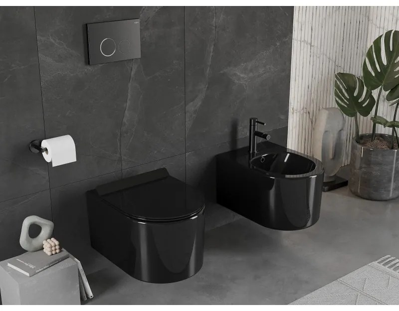 Mexen Sofia závesný bidet, čierna lesklá, 35544870