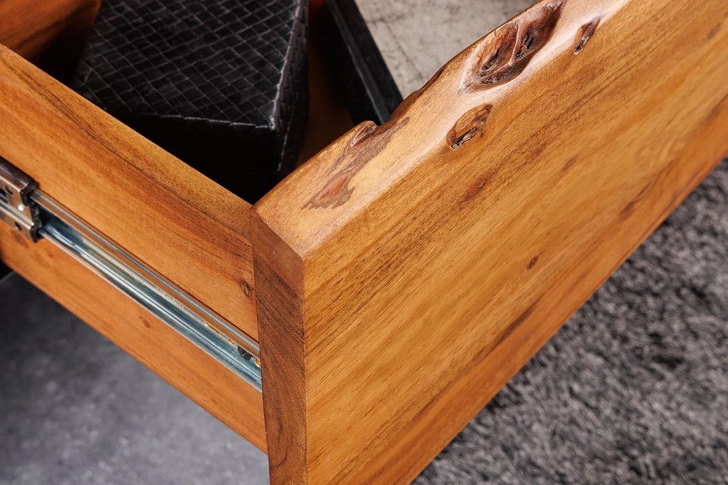 TV Komoda Organic Artwork 140 cm Akácia závesná