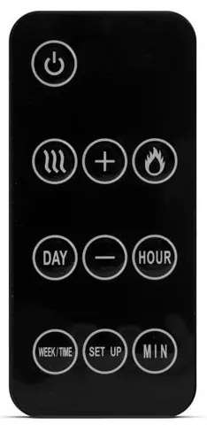 LED Nástenný elektrický krb s vykurovaním LED/2000W/230V 56x88 cm