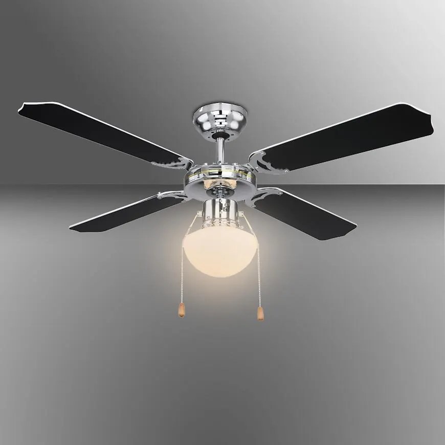 Stropný ventilátor s osvetlením 0309CSW 1*E27 PL1