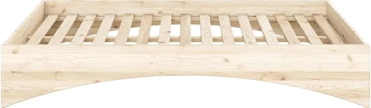 Dvojlôžková posteľ z borovicového dreva bez čela 160x200 cm v prírodnej farbe Orbit – Karup Design