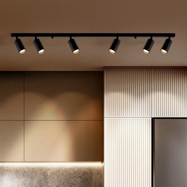 Brilagi - Bodové svietidlo SELE DIAMANT 6xGU10/30W/230V čierne