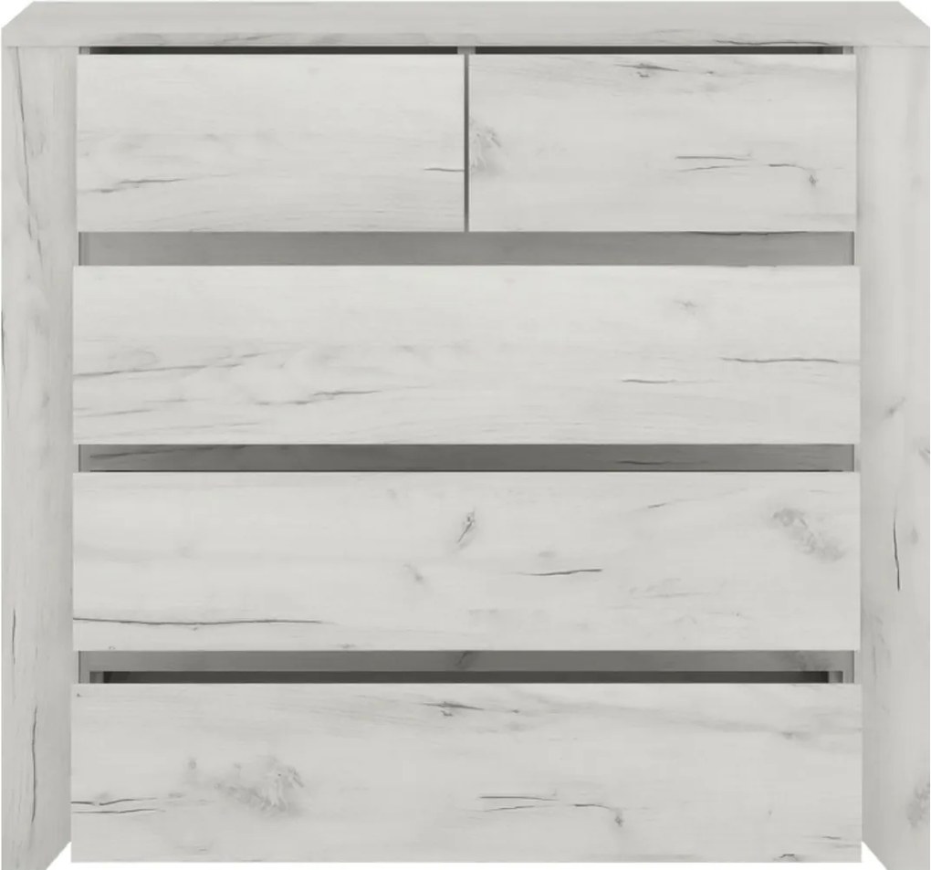 Sconto Komoda ANGEL 43 dub craft biely