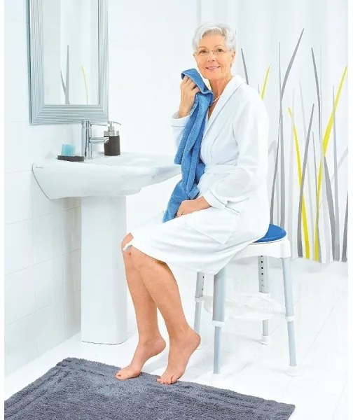 Ridder - Vrtljiv stolček 58x35,5 cm modro/bela