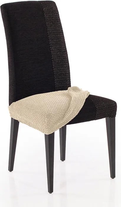 Super strečové poťahy NIAGARA smotanová stoličky 2 ks (40 x 40 cm)