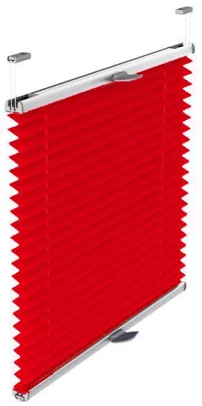 Gario Roleta Plisé Standard Červená Šírka: 37,5 cm