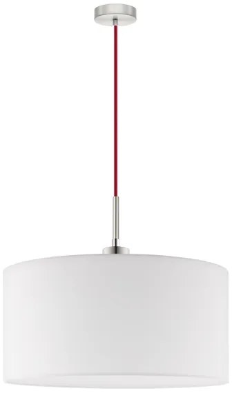 Eglo - LED Luster na lanku TUNJA 1xE27/60W/230V biela