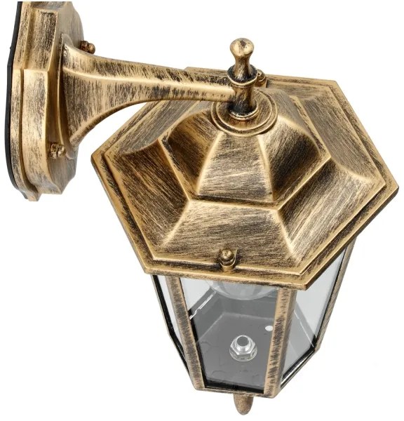 Vonkajšie nástenné svietidlo 1xE27/60W/230V IP44 zlatá