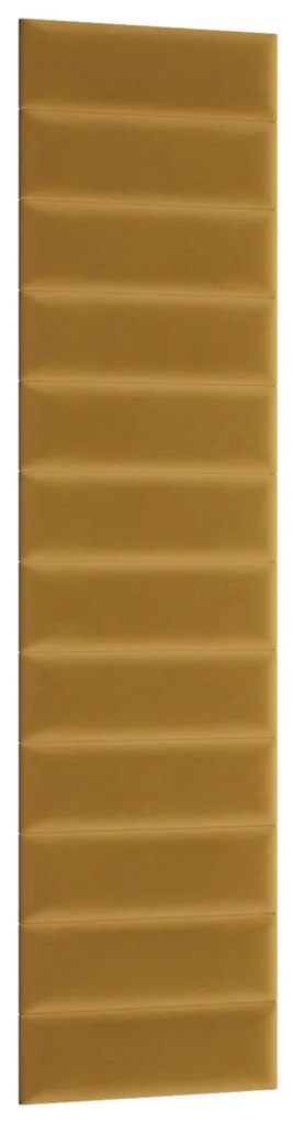Čalúnený panel na stenu Quito 20x50 cm - zlatá