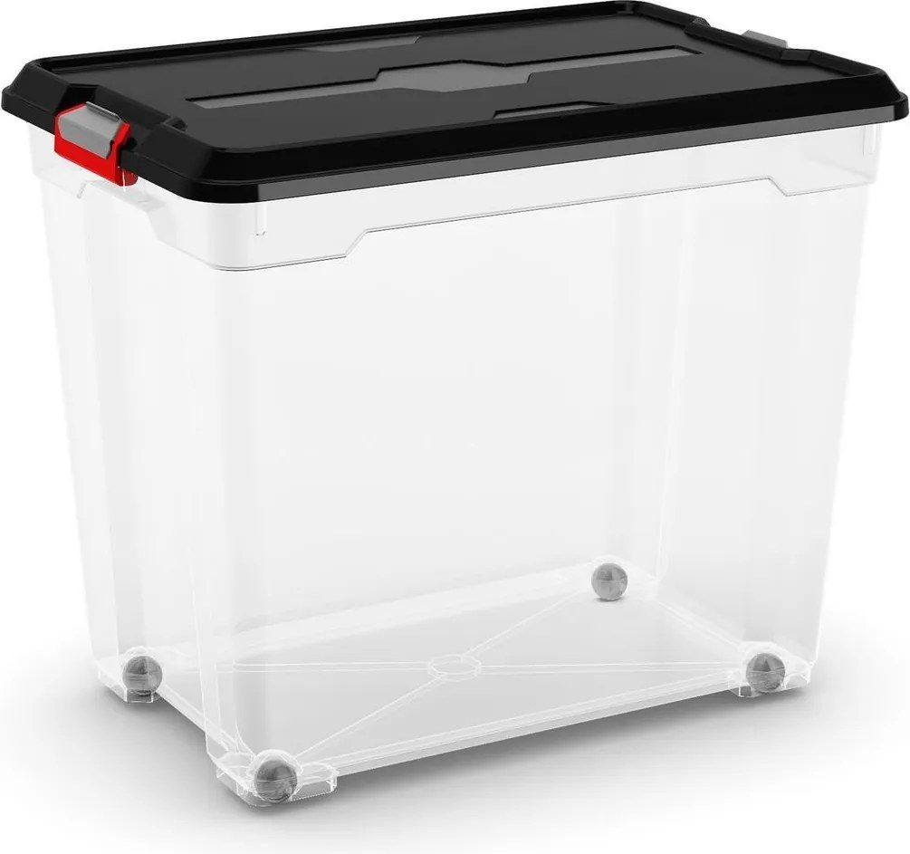 KIS Moover Box 008465BKWHTR Box 80 l, čierny s kolieskami