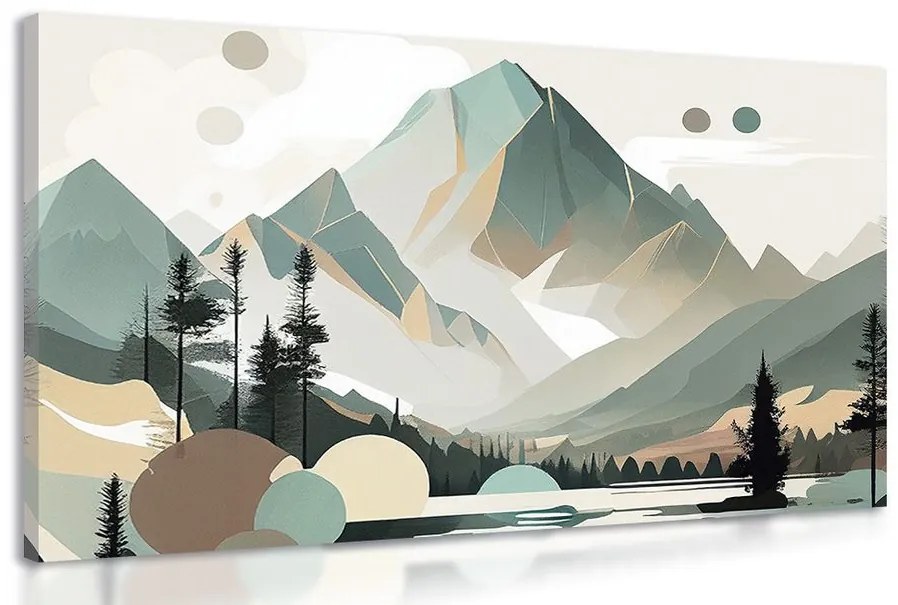 Obraz kúzelné Vysoké Tatry v škandinávskom dizajne