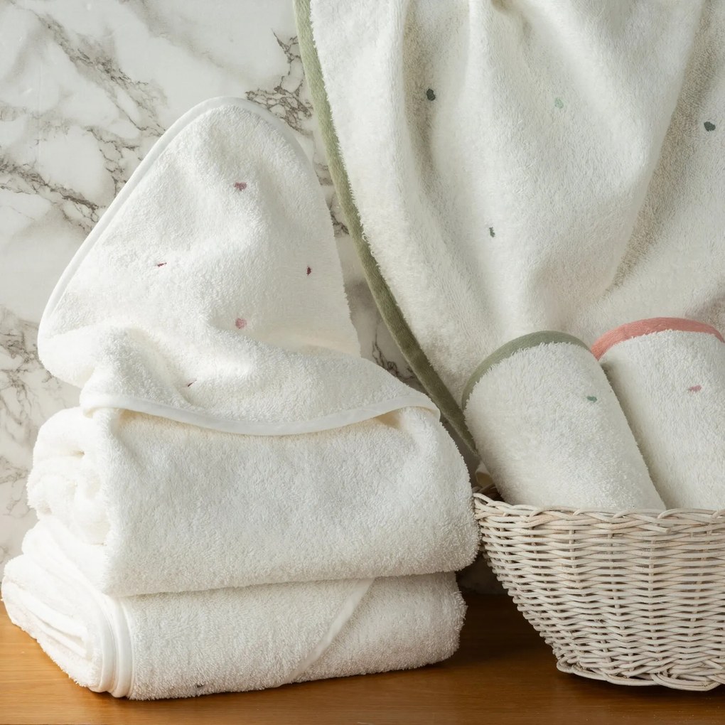 DETSKÝ BAVLNENÝ UTERÁK BABY60 SADA 3KS 70X140 CM BIELA