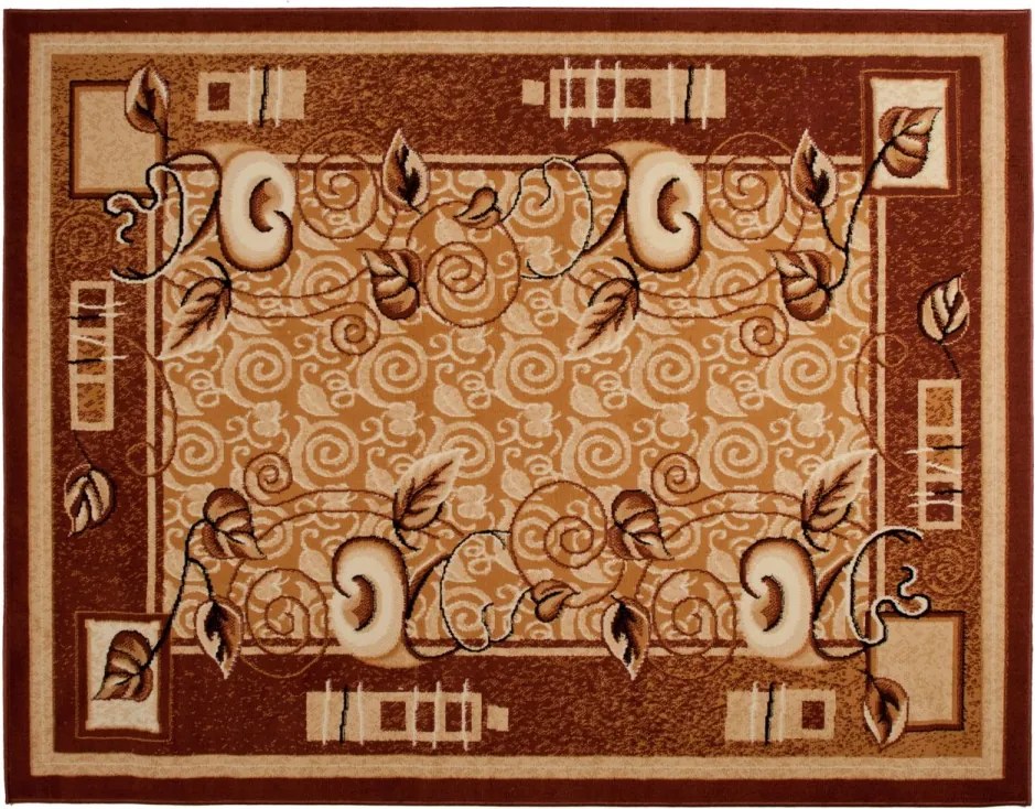 TA Koberec E952A HNEDÝ ATLAS PP Rozmer: 100x200 cm