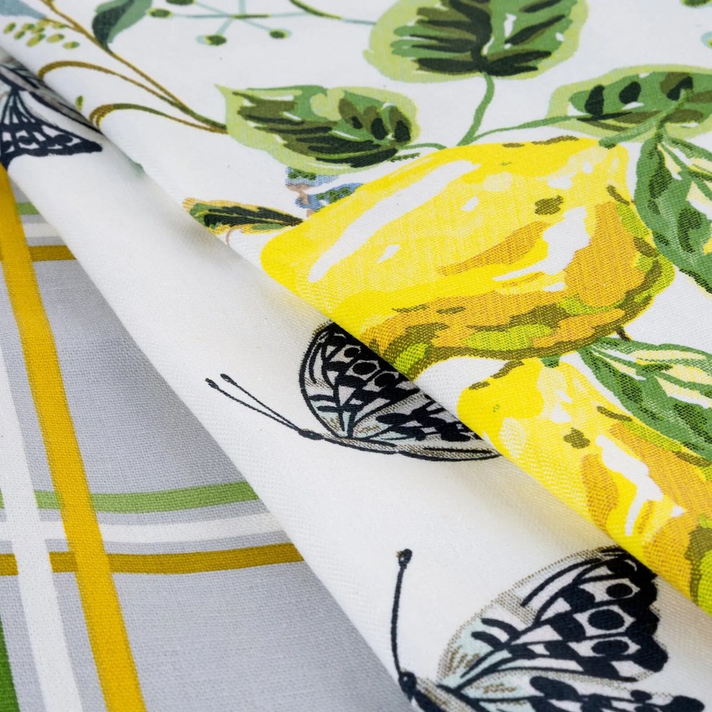 KUCHYNSKÁ UTIERKA LEMON SADA 3 KS 50X70 CM VZOROVANÉ