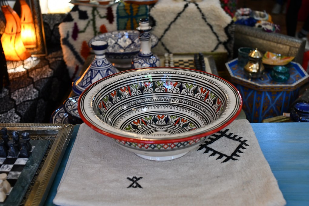 Orientálne ručne maľované umývadlo FES 04