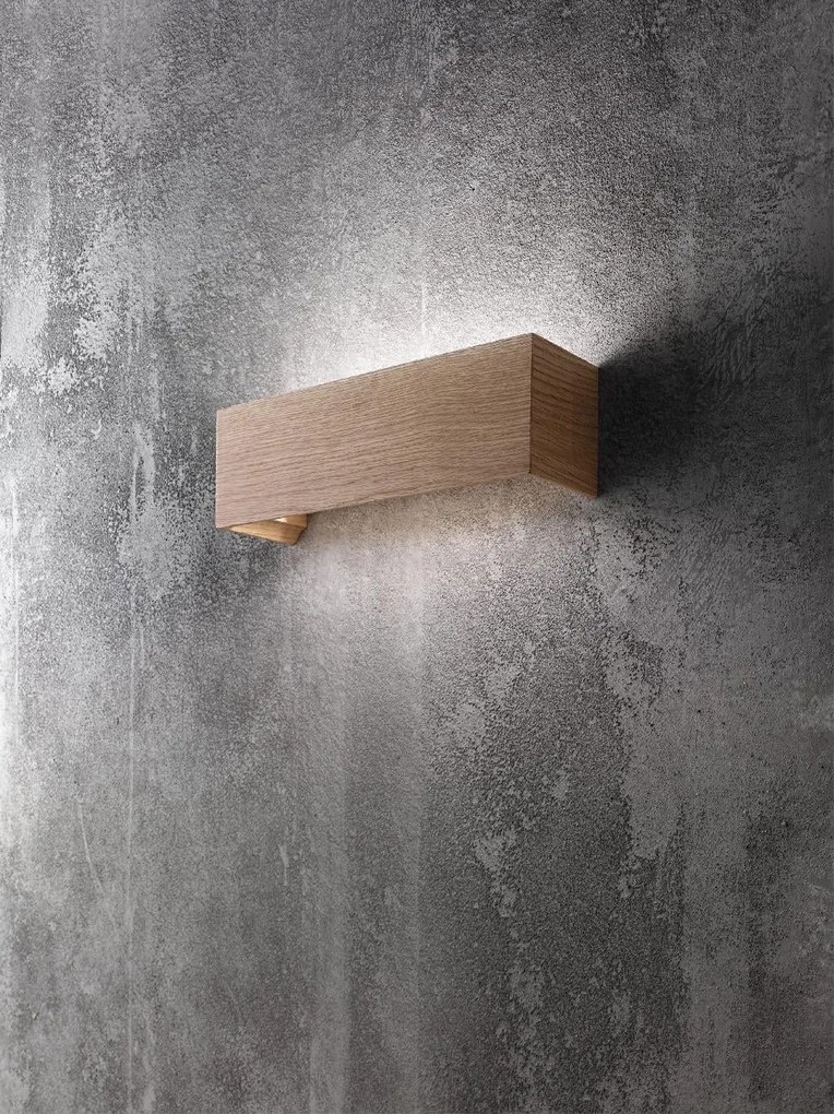 Moderné svietidlo FABAS BADIA WALL LAMP OAK 3383-21-215