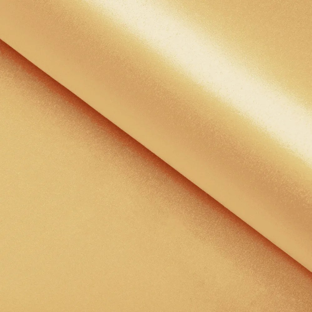 Biante Saténový obdĺžnikový obrus polyesterový Satén LUX-063 Svetlo zlatý 140x160 cm