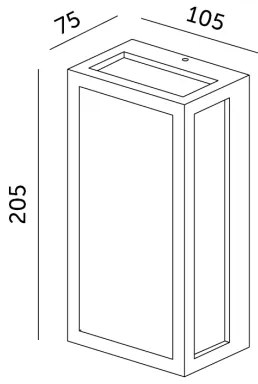 LED Vonkajšie nástenné svietidlo ENTERA LED/10W/230V 4000K IP54