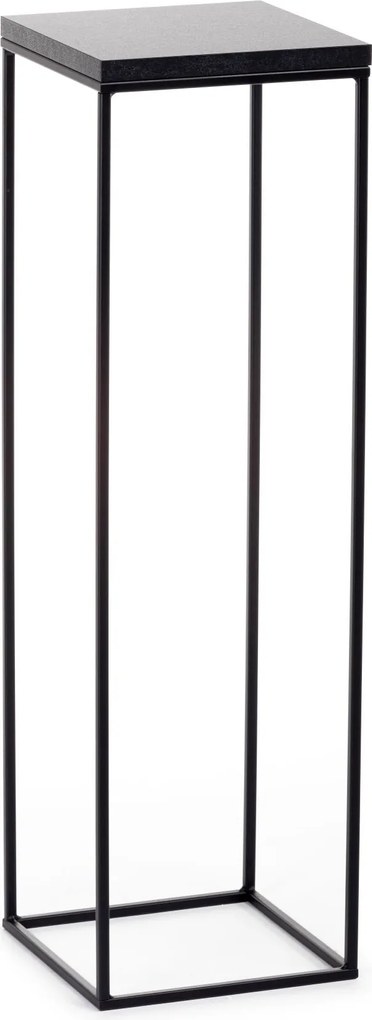 STOJAN NA KVETINÁČ SIMPLE 80X24X24 CM ČIERNA