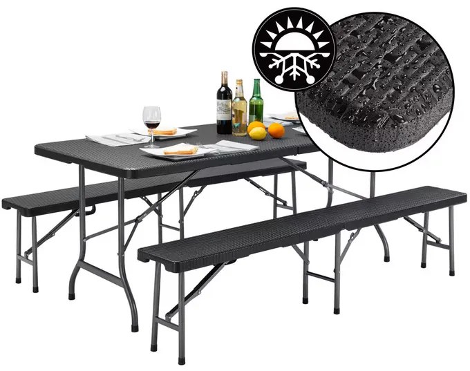 InternetovaZahrada Pivný set Malmö - čierny