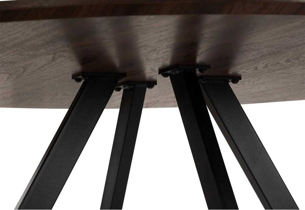 Okrúhly jedálenský stôl v dekore orecha ø 120 cm Rivo – Bonami Essentials