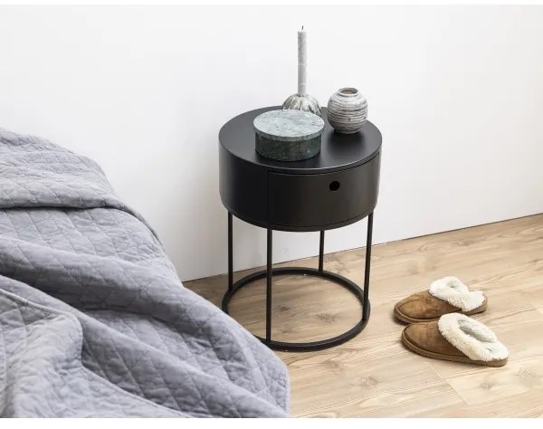 Nočný stolík COLUM čierny