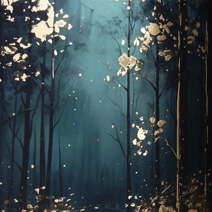 Plagát na stenu s EXTRA efektom - Mystic Trees
