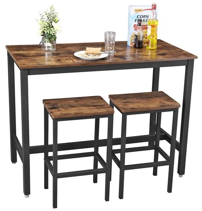 Barový stôl so stoličkami VASAGLE LBT15X