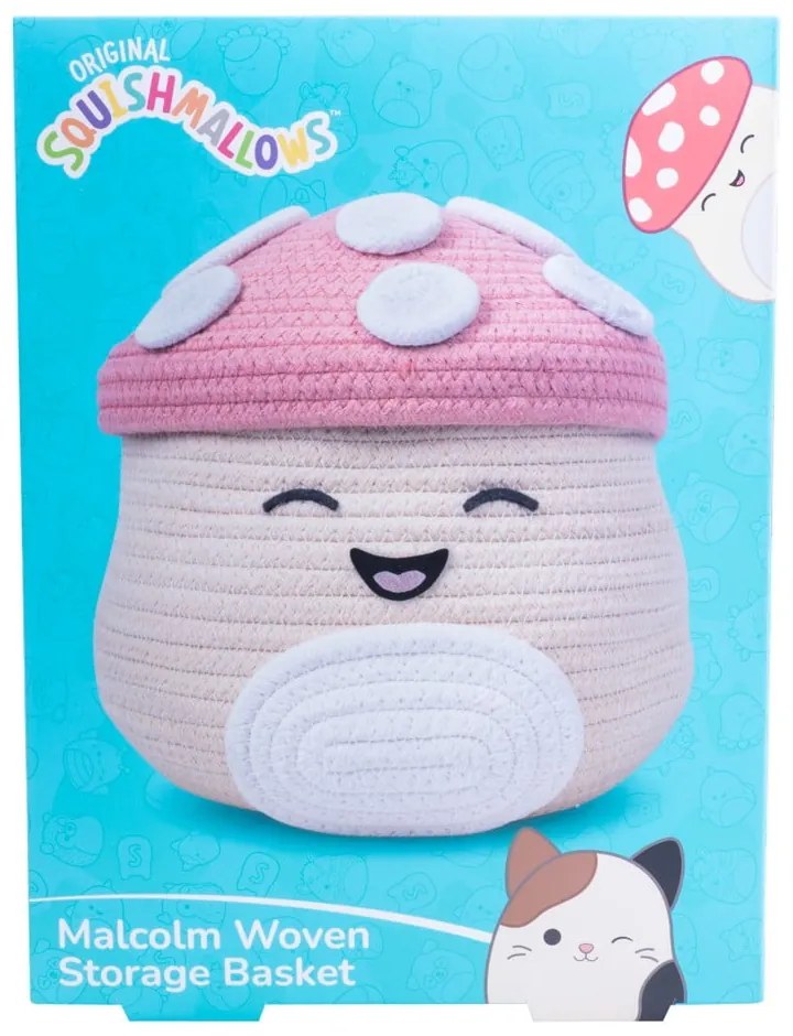 Béžový látkový detský kôš na hračky ø 23x22 cm Fizz Malcolm – SQUISHMALLOWS