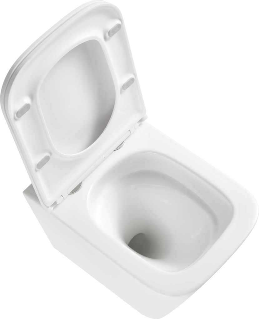 Erga Mery+, závesná WC misa 485x360x360mm, Rimless Tornado 2 + toaletné sedadlo s pomalým zatváraním, biela, ERG-V03-MERY-TO2-WH