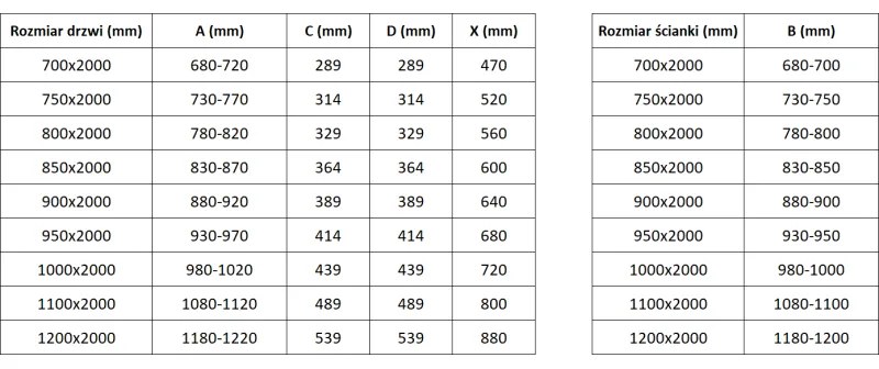 Mexen Exo, skladací sprchový kút 70 x 100 cm, číre sklo, zlatá, 816-070-100-50-00
