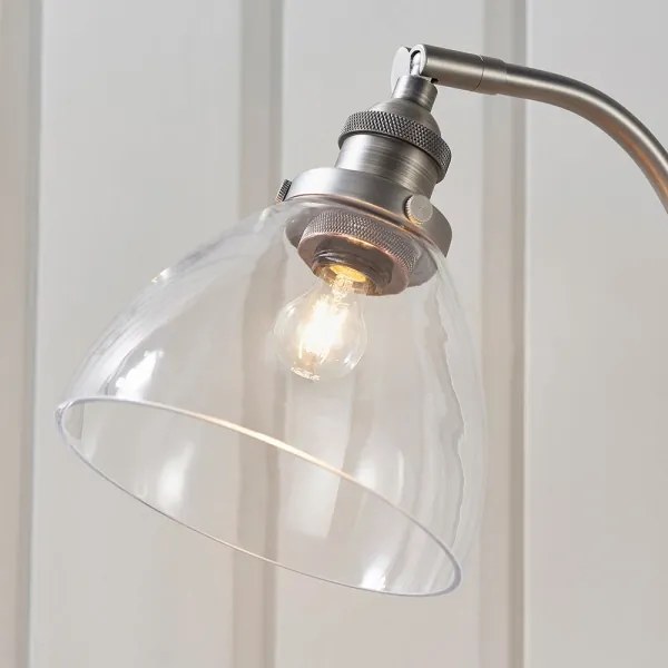 Endon 91740 - Stolná lampa HANSEN 1xE14/40W/230V matný chróm