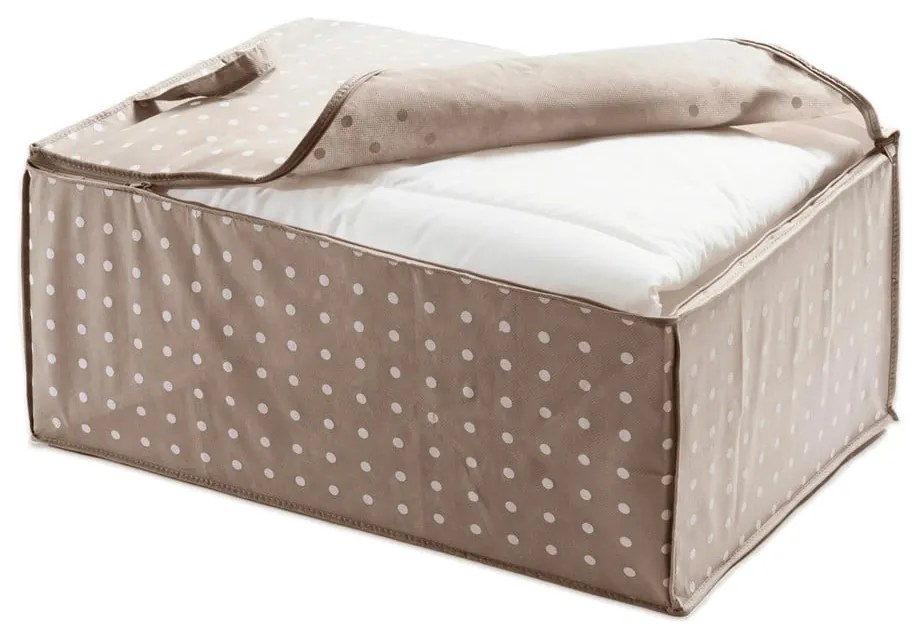 Béžový úložný obal Compactor Dots, 50 x 70 cm