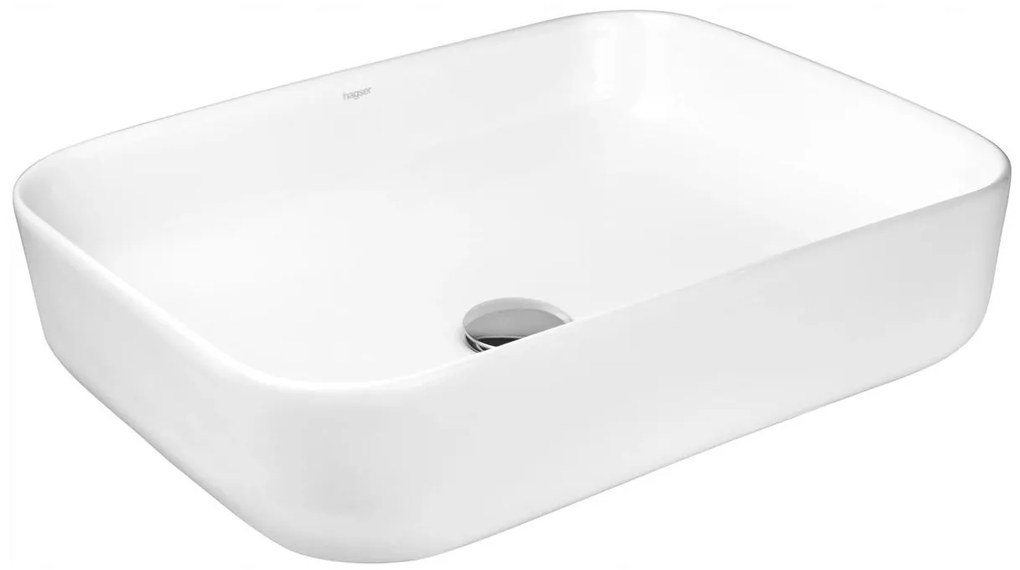 Hagser Dita, umývadlo na dosku, 50x38,5 cm, biela, HGR50000040
