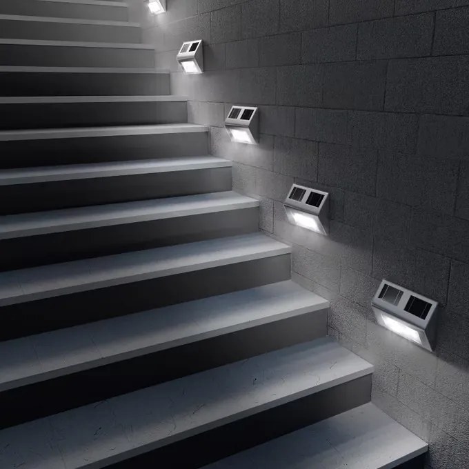 InternetovaZahrada Solárna nástenná LED lampa