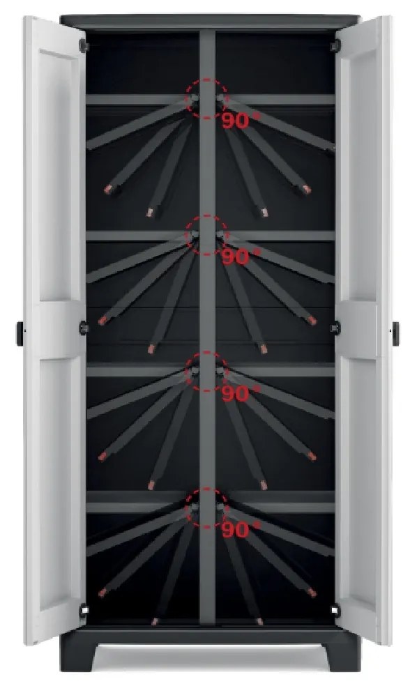 KIS Skriňa TITAN vysoká delená 80 cm
