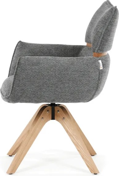 Jedálenská stolička sivá DCH-D1348 GREY2